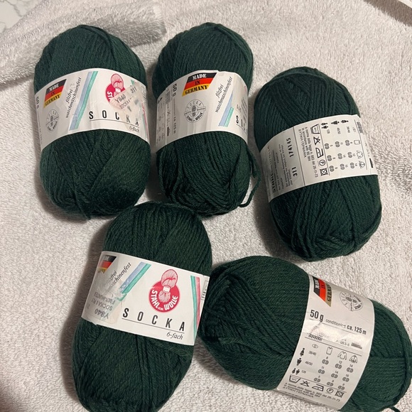 New Stahl Sche Wolle Socka Color Green Wool Blend 50g Skeins. - Picture 5 of 5